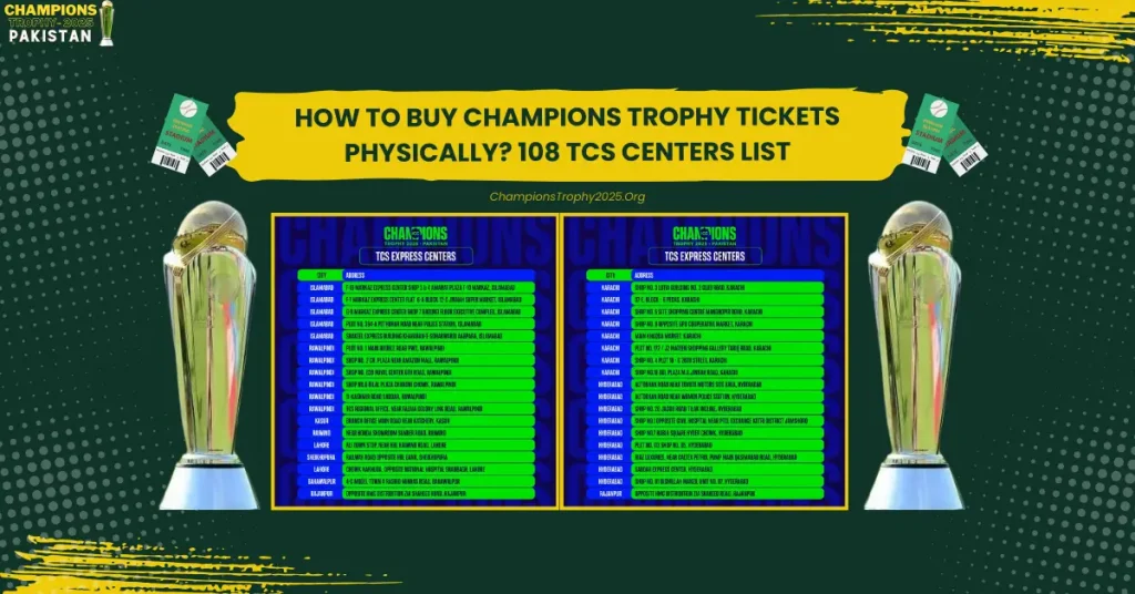 Champions Trophy 2025: Physical tickets to go on sale from Feb 3