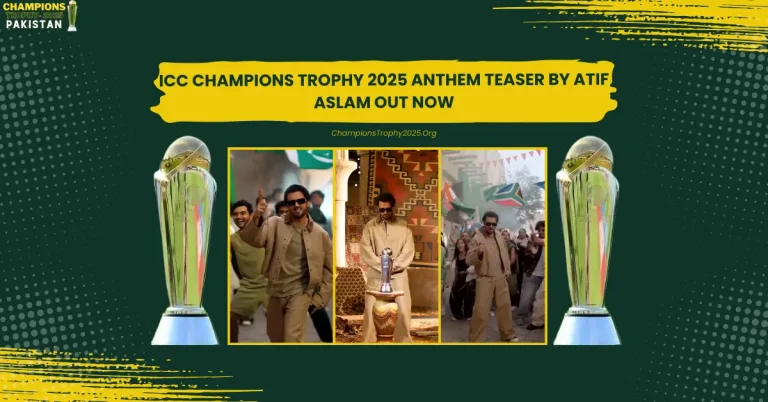 Atif Aslam takes center stage in ICC Champions Trophy anthem teaser